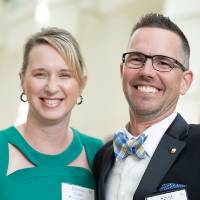 Couple smiling together at Enrichment.